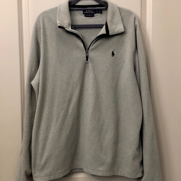 Polo Ralph Lauren Tops - 🏇Grey Polo Ralph Lauren Half Zip Fleece Sweater🏇